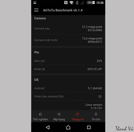 Huong dan test Antutu tren Sony Xperia M5 Single Sim 8